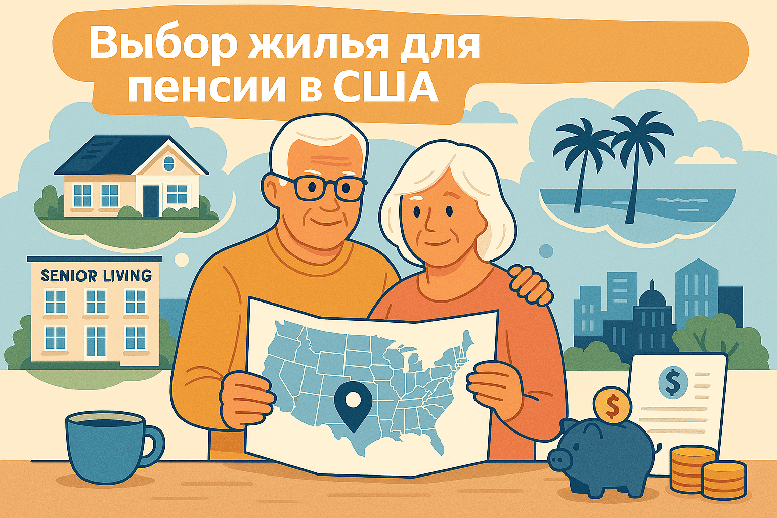 Переезд на пенсии в США